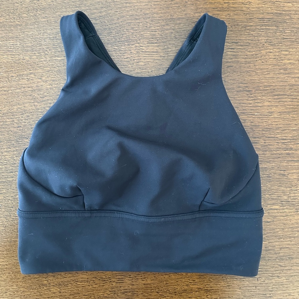 Lululemon black wunder train bra